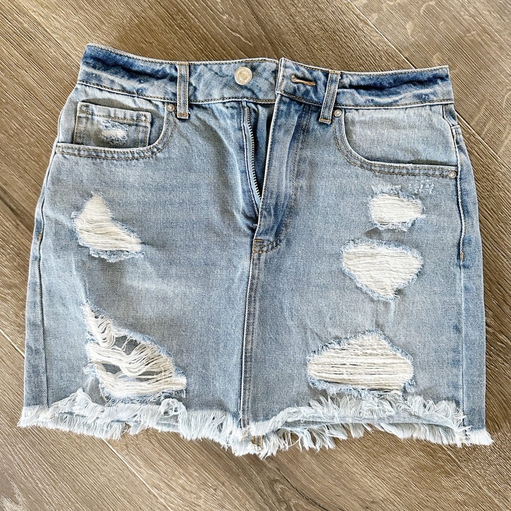 Forever21 denim jean mini skirt